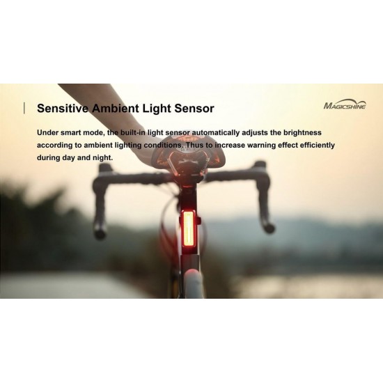  Magicshine Seemee 180 lumen - Achterlicht met remsensor - USB oplaadbaar