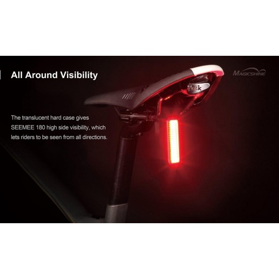  Magicshine Seemee 180 lumen - Achterlicht met remsensor - USB oplaadbaar