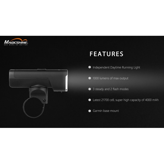 Magicshine Alty 1000 Lumen  - DRL - krachtig voorlicht fiets